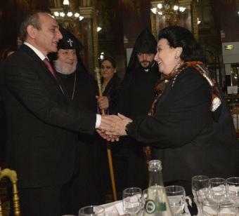 Montserrat Caball&eacute; in Paris at the presentation of her upcoming new album.